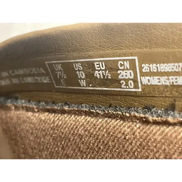 Clarks Women's Size 10 Booties Ankle Cowboy Boot Buckle Zip Brown - Picture 7 of 7